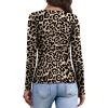image:imageWIHOLL Long Sleeve Thermal Shirts for Women Light Fleece Tops Spring 2026 Square Neck Basic TeesBleopard