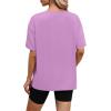 image:imageWIHOLL Oversized Tshirts for Women Summer Tops Short Sleeve T Shirts Beach Vacation Clothes Travel Outfits Fashion 2026All Lavender