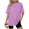 image:imageWIHOLL Oversized Tshirts for Women Summer Tops Short Sleeve T Shirts Beach Vacation Clothes Travel Outfits Fashion 2026All Lavender
