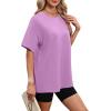 image:imageWIHOLL Oversized Tshirts for Women Summer Tops Short Sleeve T Shirts Beach Vacation Clothes Travel Outfits Fashion 2026All Lavender