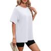 image:imageWIHOLL Oversized Tshirts for Women Summer Tops Short Sleeve T Shirts Beach Vacation Clothes Travel Outfits Fashion 2026All White