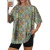 image:imageWIHOLL Oversized Tshirts for Women Summer Tops Short Sleeve T Shirts Beach Vacation Clothes Travel Outfits Fashion 2026Boho