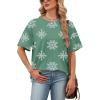 image:imageWIHOLL Oversized Tshirts for Women Summer Tops Short Sleeve T Shirts Beach Vacation Clothes Travel Outfits Fashion 2026Boho Green