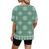 image:imageWIHOLL Oversized Tshirts for Women Summer Tops Short Sleeve T Shirts Beach Vacation Clothes Travel Outfits Fashion 2026Boho Green