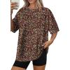 image:imageWIHOLL Oversized Tshirts for Women Summer Tops Short Sleeve T Shirts Beach Vacation Clothes Travel Outfits Fashion 2026Ditsy Floral