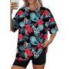 image:imageWIHOLL Oversized Tshirts for Women Summer Tops Short Sleeve T Shirts Beach Vacation Clothes Travel Outfits Fashion 2026Hawaiian Print