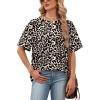 image:imageWIHOLL Oversized Tshirts for Women Summer Tops Short Sleeve T Shirts Beach Vacation Clothes Travel Outfits Fashion 2026Leopard