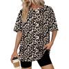 image:imageWIHOLL Oversized Tshirts for Women Summer Tops Short Sleeve T Shirts Beach Vacation Clothes Travel Outfits Fashion 2026Leopard
