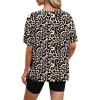 image:imageWIHOLL Oversized Tshirts for Women Summer Tops Short Sleeve T Shirts Beach Vacation Clothes Travel Outfits Fashion 2026Leopard