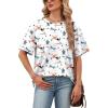 image:imageWIHOLL Oversized Tshirts for Women Summer Tops Short Sleeve T Shirts Beach Vacation Clothes Travel Outfits Fashion 2026Pink Desert