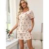 image:imageWIHOLL Pajamas for Women Set Two Piece Lounge Summer Outfits Short Sleeve Tops amp Shorts Soft Sleepwear Chest Pocket 2026Cherries