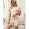 image:imageWIHOLL Pajamas for Women Set Two Piece Lounge Summer Outfits Short Sleeve Tops amp Shorts Soft Sleepwear Chest Pocket 2026Cherries