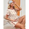 image:imageWIHOLL Pajamas for Women Set Two Piece Lounge Summer Outfits Short Sleeve Tops amp Shorts Soft Sleepwear Chest Pocket 2026Cherries