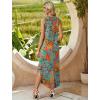 image:imageWIHOLL Summer Dresses for Women 2026 Hawaiian Beach Vacation Clothes Casual Sleeveless Maxi Long Sundresses with PocketsFloral Blue Orange
