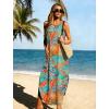 image:imageWIHOLL Summer Dresses for Women 2026 Hawaiian Beach Vacation Clothes Casual Sleeveless Maxi Long Sundresses with PocketsFloral Blue Orange