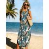image:imageWIHOLL Summer Dresses for Women 2026 Hawaiian Beach Vacation Clothes Casual Sleeveless Maxi Long Sundresses with PocketsFloral Palm Leaf