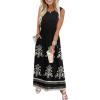 image:imageWIHOLL Summer Dresses for Women 2026 Maxi Dresses Long Flowy A Line Sleeveless Sundresses with PocketsBoho Black