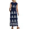 image:imageWIHOLL Summer Dresses for Women 2026 Maxi Dresses Long Flowy A Line Sleeveless Sundresses with PocketsBoho Navy