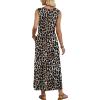 image:imageWIHOLL Summer Dresses for Women 2026 Maxi Dresses Long Flowy A Line Sleeveless Sundresses with PocketsCheetah Print