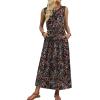image:imageWIHOLL Summer Dresses for Women 2026 Maxi Dresses Long Flowy A Line Sleeveless Sundresses with PocketsColorful Flowers
