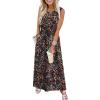 image:imageWIHOLL Summer Dresses for Women 2026 Maxi Dresses Long Flowy A Line Sleeveless Sundresses with PocketsColorful Flowers