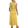 image:imageWIHOLL Summer Dresses for Women 2026 Maxi Dresses Long Flowy A Line Sleeveless Sundresses with PocketsDaisy Print