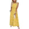 image:imageWIHOLL Summer Dresses for Women 2026 Maxi Dresses Long Flowy A Line Sleeveless Sundresses with PocketsDaisy Print