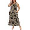 image:imageWIHOLL Summer Dresses for Women 2026 Maxi Dresses Long Flowy A Line Sleeveless Sundresses with PocketsFloral Black Flowers