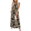 image:imageWIHOLL Summer Dresses for Women 2026 Maxi Dresses Long Flowy A Line Sleeveless Sundresses with PocketsFloral Black Flowers