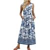 image:imageWIHOLL Summer Dresses for Women 2026 Maxi Dresses Long Flowy A Line Sleeveless Sundresses with PocketsFloral Blue