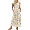 image:imageWIHOLL Summer Dresses for Women 2026 Maxi Dresses Long Flowy A Line Sleeveless Sundresses with PocketsFloral Butter Yellow