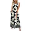 image:imageWIHOLL Summer Dresses for Women 2026 Maxi Dresses Long Flowy A Line Sleeveless Sundresses with PocketsFloral Chrysanthemum