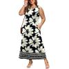 image:imageWIHOLL Summer Dresses for Women 2026 Maxi Dresses Long Flowy A Line Sleeveless Sundresses with PocketsFloral Chrysanthemum