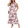 image:imageWIHOLL Summer Dresses for Women 2026 Maxi Dresses Long Flowy A Line Sleeveless Sundresses with PocketsFloral Pink