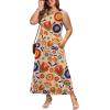 image:imageWIHOLL Summer Dresses for Women 2026 Maxi Dresses Long Flowy A Line Sleeveless Sundresses with PocketsFloral Sunflower