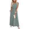 image:imageWIHOLL Summer Dresses for Women 2026 Maxi Dresses Long Flowy A Line Sleeveless Sundresses with PocketsGreen Print