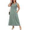 image:imageWIHOLL Summer Dresses for Women 2026 Maxi Dresses Long Flowy A Line Sleeveless Sundresses with PocketsGreen Print