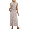 image:imageWIHOLL Summer Dresses for Women 2026 Maxi Dresses Long Flowy A Line Sleeveless Sundresses with PocketsLeopard Print