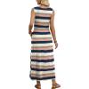 image:imageWIHOLL Summer Dresses for Women 2026 Maxi Dresses Long Flowy A Line Sleeveless Sundresses with PocketsMultistriped