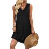 image:imageWIHOLL Summer Dresses for Women Beach Vacation Clothes Sundress Dress Hawaiian Boho Dresses Fashion Travel Cruise OutfitsBlack