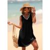 image:imageWIHOLL Summer Dresses for Women Beach Vacation Clothes Sundress Dress Hawaiian Boho Dresses Fashion Travel Cruise OutfitsBlack Leopard