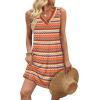 image:imageWIHOLL Summer Dresses for Women Beach Vacation Clothes Sundress Dress Hawaiian Boho Dresses Fashion Travel Cruise OutfitsBoho Stripe