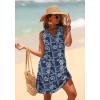 image:imageWIHOLL Summer Dresses for Women Beach Vacation Clothes Sundress Dress Hawaiian Boho Dresses Fashion Travel Cruise OutfitsNavy Florals