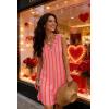 image:imageWIHOLL Summer Dresses for Women Beach Vacation Clothes Sundress Dress Hawaiian Boho Dresses Fashion Travel Cruise OutfitsPink Stripe