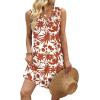image:imageWIHOLL Summer Dresses for Women Beach Vacation Clothes Sundress Dress Hawaiian Boho Dresses Fashion Travel Cruise OutfitsRed Flowers