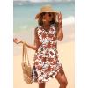 image:imageWIHOLL Summer Dresses for Women Beach Vacation Clothes Sundress Dress Hawaiian Boho Dresses Fashion Travel Cruise OutfitsRed Flowers