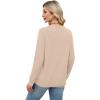 image:imageWIHOLL Sweaters for Women Lightweight Pullover Tops Long Sleeve Shirts Crewneck Fashion Clothing Fall Outfits 2026Apricot