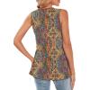 image:imageWIHOLL Tank Tops for Women Summer Babydoll Peplum Tops V Neck Sleeveless Shirts Dressy Casual Blouses Beach Vacation ClothesEthnic