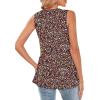 image:imageWIHOLL Tank Tops for Women Summer Babydoll Peplum Tops V Neck Sleeveless Shirts Dressy Casual Blouses Beach Vacation ClothesFloral Black