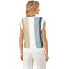 image:imageWIHOLL Tank Tops for Women Summer Lightweight Sweater Fashion Clothing Crew Neck T Shirts Cap Sleeve Business Casual OutfitNavy Stripes